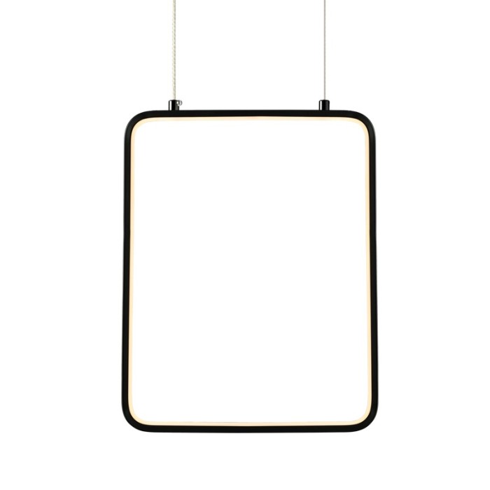 NETTO PENDANT LUMINAIRE LED 15W 3000K 1390LM BLACK METAL 26X14XH142CM SYMETRIA