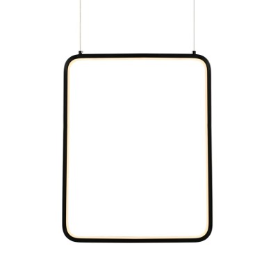 NETTO PENDANT LUMINAIRE LED 19W 3000K 1820LM BLACK METAL 36X14XH1520CM SYMETRIA