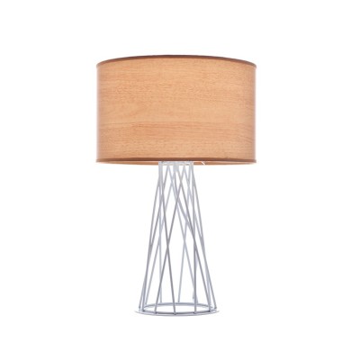 NETTO ΦΩΤΙΣΤΙΚΟ ΕΠΙΤΡΑΠΕΖΙΟ ΛΕΥΚΟ ΜΑΤ ΜΕΤΑΛΛΙΚΟ ΣΥΜΒΑΤΙΚΟ 1ΧΕ27 IP20 Φ300Χ460mm