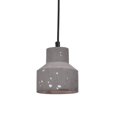 NETTO PENDANT 1XE27 BLACK CEMENT-GRAVELΦ12ΧΗ120CM BELFAST
