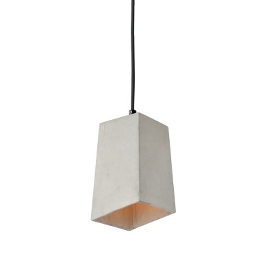 PENDANT 1XE27 CEMENT ASSYMETRIC 15,5Χ15,5ΧΗ120CM ELTON
