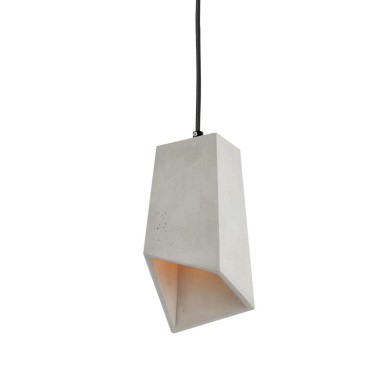 PENDANT 1XE27 CEMENT ASSYMETRIC 15Χ11ΧΗ120CM ELTON