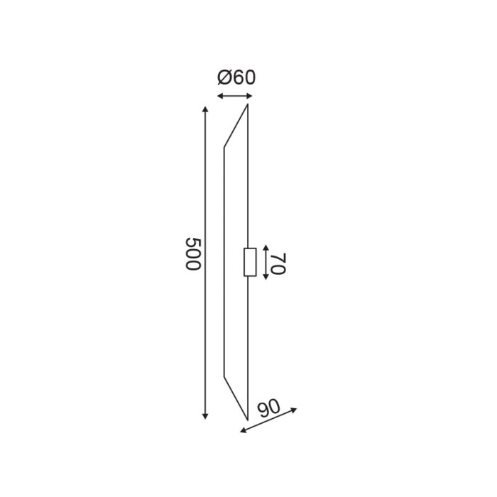 NETTO ΦΩΤΙΣΤΙΚΟ ΟΡΟΦΗΣ ΛΕΥΚΟ ΜΑΤ ΜΕΤΑΛΛΙΚΟ ΣΥΜΒΑΤΙΚΟ 2ΧGU10 IP20 Φ60Χ500mm