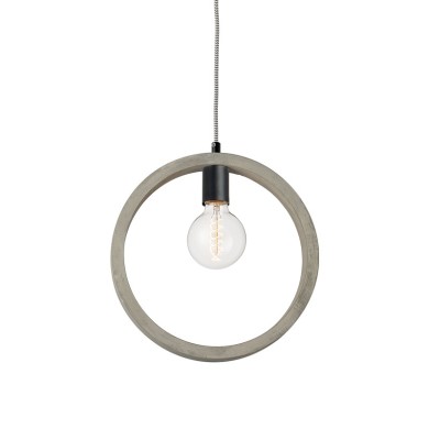 NETTO PENDANT 1XE27 CEMENT CIRCLE Φ33XH120CM LION