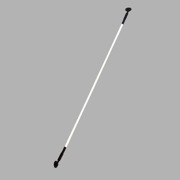 MALPO-ΦΩΤΙΣΤΙΚΟ ΚΡΕΜΑΣΤΟ ΜΑΥΡΟ ΜΕΤΑΛΛΙΚΟ LED SMD 16W 3000K 980LM IP20 Φ70Χ1600ΜM 