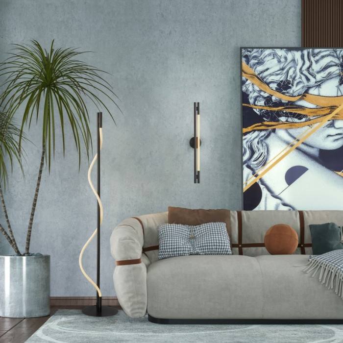 WALL LAMP LED 9W 3000K 320LM MALPO METAL+SILICON IP20 L11.5*W6.5*H80
