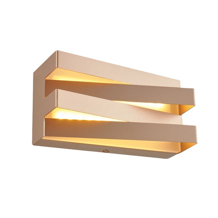 NETTO WALL MOUNTED LUMINAIRE LED 12W 3000K 960LM DARK GOLD METAL 20X11X9CM MILANO