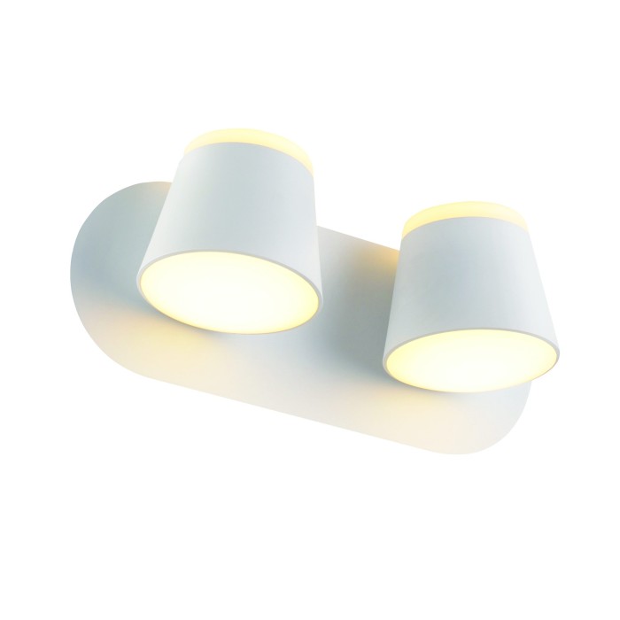 LUCIDO-ΦΩΤΙΣΤΙΚΟ EΠΙΤΟΙΧΟ ΑΜΜΩΔΕΣ ΛΕΥΚΟ ΜΕΤΑΛΛΙΚΟ LED 16W 3000K 1280LM IP20 27X12X11CM 