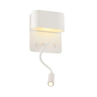 WALL MOUNTED LUMINAIRE 8W 3000K 640LM WHITE METAL 16Χ9Χ45CM PRIAMUS