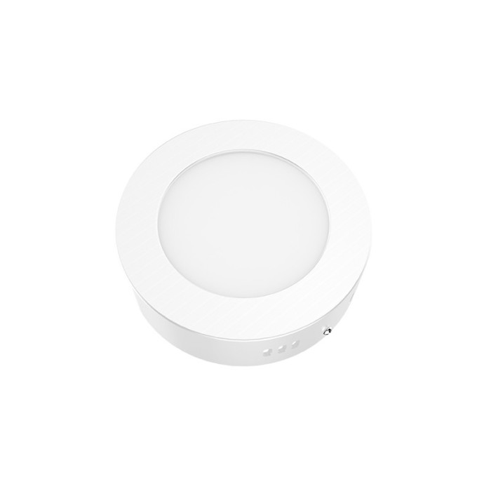 LED SLIM PANEL WHITE ROUND CEIL. 6W 3000K 450Lm Φ117mm 230V AC Ra80