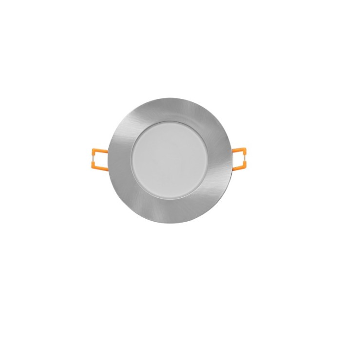 LED ΣΠΟΤ ΝΙΚΕΛΙΟ ΜΑΤ ΣΤΡΟΓΓΥΛΟ 230V AC 5W 3.000K 400LM 120° IP65 Ra80