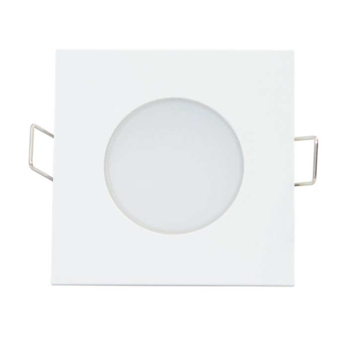 Υ/Κ LED SPOT IP65 WHITE SQUARE 5W 4.000K 230V AC 410Lm 120° Ra80