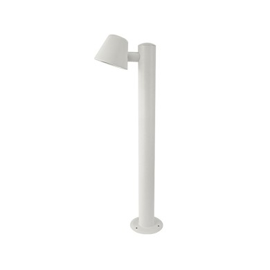 SAND WHITE LUMINAIRE VIDA 1XGU10 MAX.35W IP44 WITH POLE & CLEAR GLASS