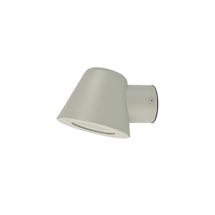 SAND GREY WALL LUMINAIRE VIDA 1XGU10 MAX.35W IP44 WITH CLEAR GLASS