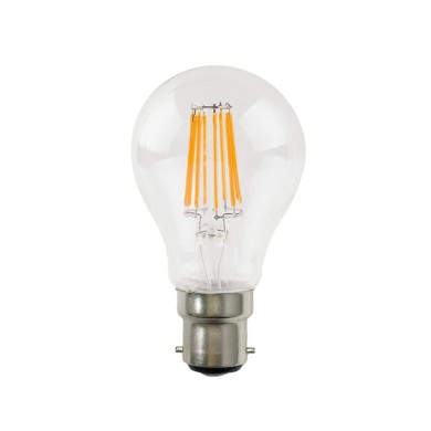 LED FILAMENT B22 A60 8W 6500K 230V AC 915LM RA80 30000H 360° 