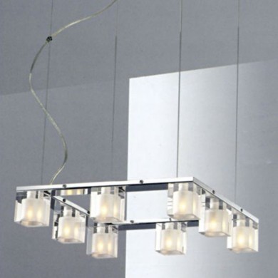 NETTO ΦΩΤΙΣΤΙΚΟ ΚΡΕΜΑΣΤΟ ΧΡΩΜΙΟ ΜΕΤΑΛΛΙΚΟ ΣΥΜΒΑΤΙΚΟ 8ΧG9 IP20 440Χ440Χ1000mm