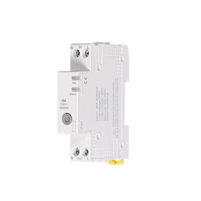 WIFI  ΔΙΑΚΟΠΤΗΣ ΚΥΚΛΩΜΑΤΟΣ 1p 6-40A+ΜΕΤΡΗΤΗΣ ΕΝΕΡΓΕΙΑΣ  N+L