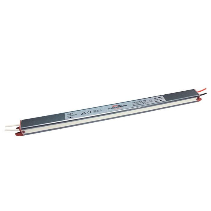 LINEAR METAL CV LED DRIVER 36W 230V AC-12V DC 3A IP67 WITH CABLES