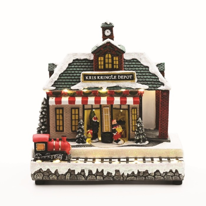 LED MULTIC.HOUSE TRAIN MOVEM. MUSIC ADAPT:4.5V (NOT INCL) BATT:3XAA (NOT INCL) 25*13,5*24,5cm