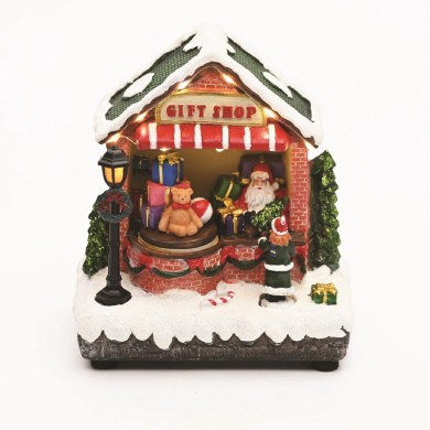 ΧΡΙΣΤΟΥΓΕΝΝΙΑΤΙΚΟ ΔΙΑΚΟΣΜΗTIKO ΜΑΓΑΖΑΚΙ ΔΩΡΩΝ LED ΘΕΡΜΟ ΛΕΥΚΟ ΜΟΥΣΙΚΗ ME ΑΝΤΑΠΤΟΡΑ 4,5V (ΔΕΝ ΣΥΜΠ) ΚΑΙ ΜΠΑΤΑΡΙΑ 3ΧΑΑ (ΔΕΝ ΣΥΜΠ) 160x105x175mm