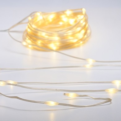 SKIN LINE LAMP 300 LED STRING WW ADAPT. 8 FUNCTIONS IP44 LENGTH 30m 2m TRANSPARENT CABLE