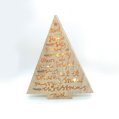  "WOODEN TREE" 10 MINI LED LIGHTS BATTER. (3xAA) WW IP20 34.5X5X40CM