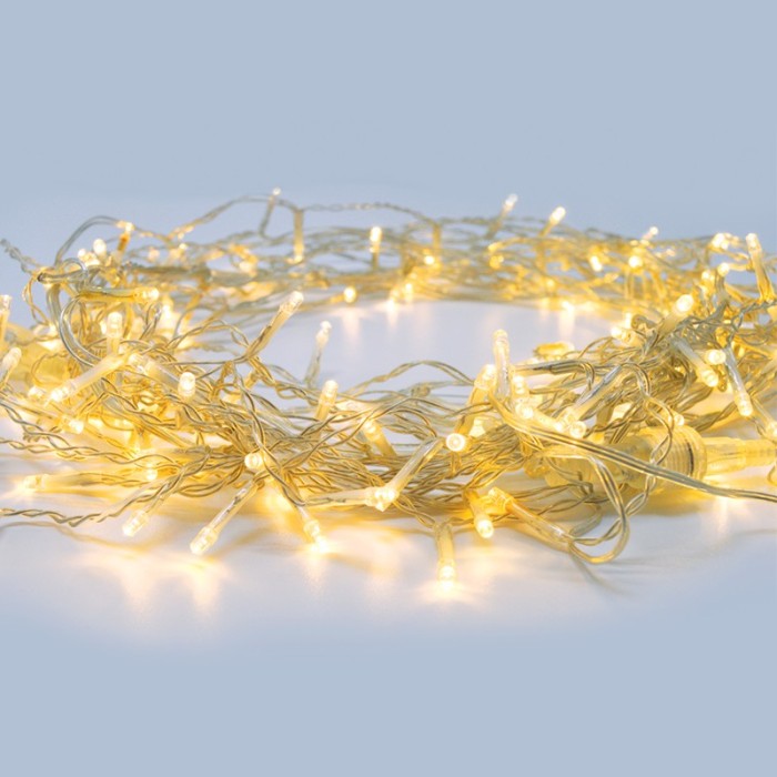  50LED STRING LIGHTS BATTERY (2xAA), WW STEADY,IP20, 490+30cm, TRAN/RENT LEAD CABLE