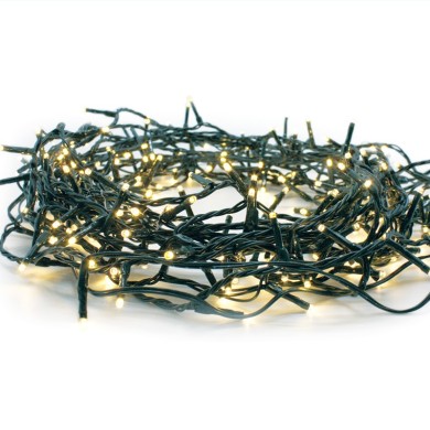  50LED STRING LIGHTS BATTERY (3xAA), CW 6/18 TIMER & 8 FUNCTIONS,IP44, 490+30cm, GREEN LEAD CABLE