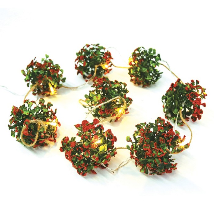  "XMAS GARLAND", 8 LED STRING LIGHTS BAT. (2xAA), WW,IP20, 140+100cm, TRAN/NT CABLE