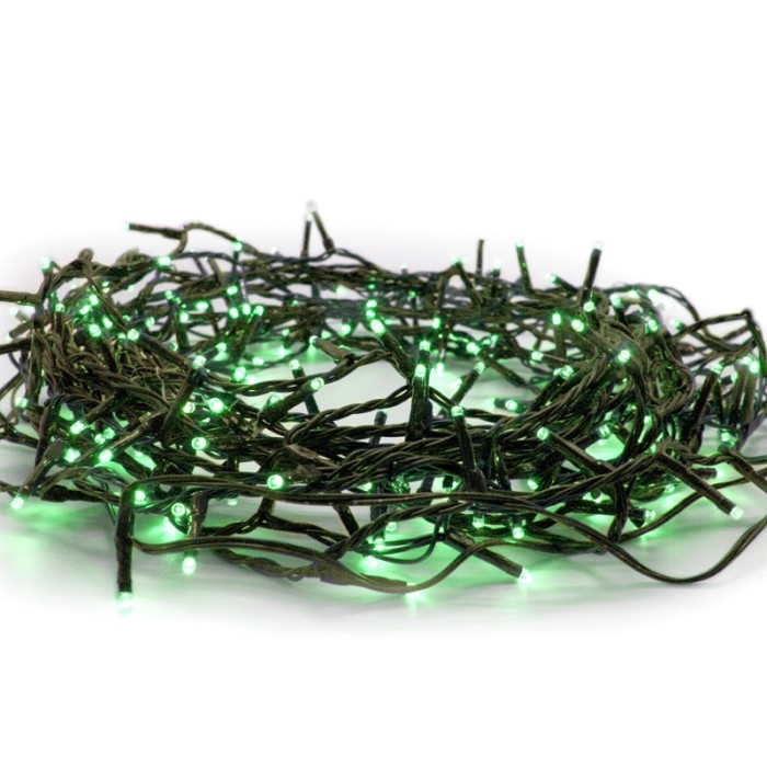 ΛΑΜΠΑΚΙΑ 100 LED ΣΕ ΣΕΙΡΑ ΘΕΡΜΟ ΛΕΥΚΟ ΚΑΟΥΤΣΟΥΚ ΠΡΑΣΙΝΟ ΑΝΑ 50mm ΑΝΤΑΠΤΟΡΑ 31VDC ΜΕ ΔΥΝΑΤΟΤΗΤΑ ΕΠΕΚΤΑΣΗΣ MAX 6 ΣΕΤ & ΚΑΛΩΔΙΟ ΠΡΑΣΙΝΟ 5m IP44
