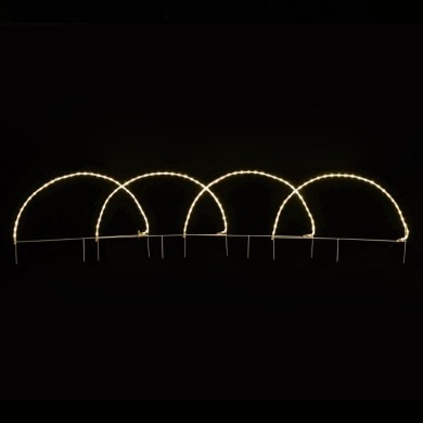 4 ARCH 124 LED MOTIF 5,2m 2-WIRE ROPE LIGHT WW FLASH IP4486*57cm1.3m LEAD CABLE