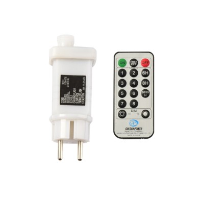  ADAPTOR 31VDC 12W 8 FUNCTIONS & IR REMOTE CONTROLLER (ON/OFF+8F+TIMER+DIMMER) MAX 1500 LEDS FUNCTIONS