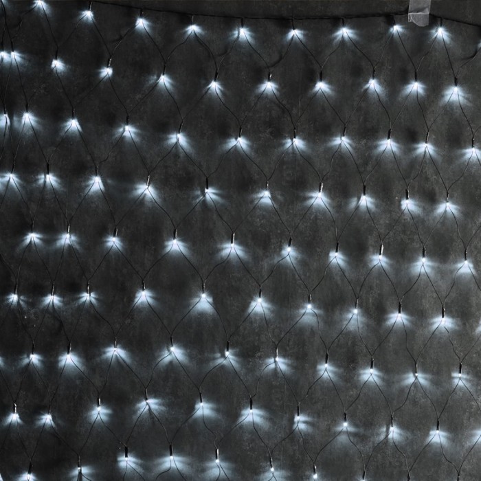 ΛΑΜΠΑΚΙΑ ΔΙΧΤΥ 240 LED FLASH ΨΥΧΡΟ ΛΕΥΚΟ ΠΡΑΣΙΝΟ ΚΑΛΩΔΙΟ ΜΕ ΑΝΤΑΠΤΟΡΑ 31VDC IP44 2000x1500mm