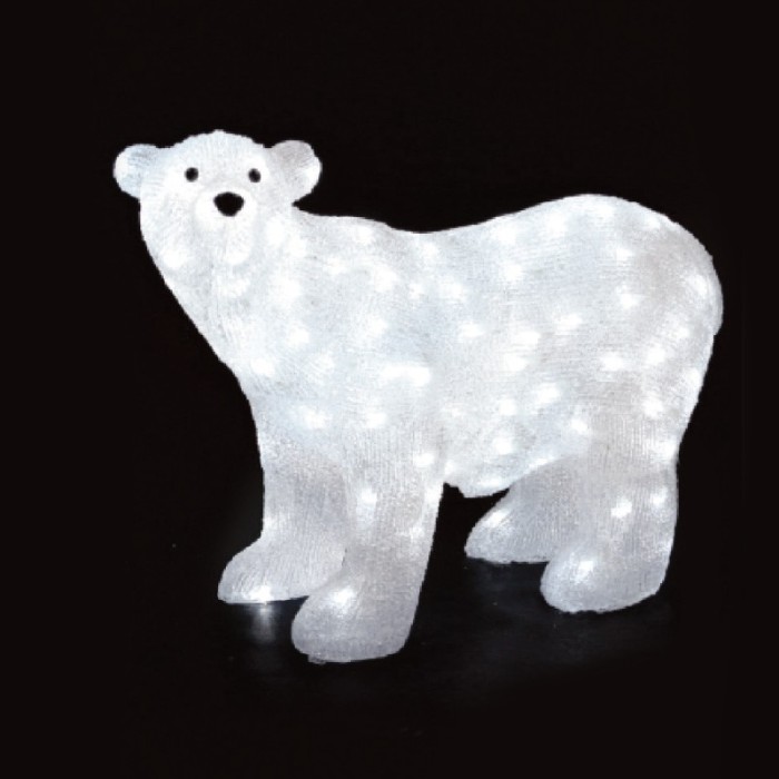 ACRYLIC BACK BEAR 240 LED CW IP44 97*42*75cm  30cm LEAD CABLE