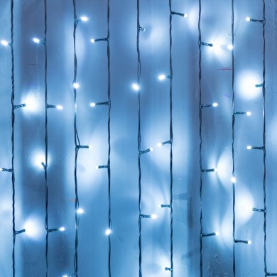 ΛΑΜΠΑΚΙΑ 240 LED ΣΕ ΣΕΙΡΑ ΨΥΧΡΟ ΛΕΥΚΟ ΣΤΑΘΕΡΑ ΚΑΟΥΤΣΟΥΚ ΜΕ ΔΥΝΑΤΟΤΗΤΑ ΕΠΕΚΤΑΣΗΣ MAX 8 ΣΕΤ & ΚΑΛΩΔΙΟ 1.5m IP65 2000x1000mm