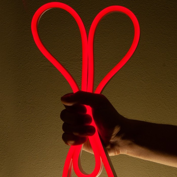 ΦΩΤΟΣΩΛΗΝΑΣ ΝΕΟΝ 100LED/M ΚΟΚΚΙΝΟ ΣΤΑΘEΡΟ ΜΟΝΗ ΠΛΕΥΡΑ 50m IP44 1.5m ΚΑΛΩΔΙΟ 3 ΣΕΤ ΦΙΣ ΣΥΝΔΕΣΜΟΙ & ΤΑΠΕΣ