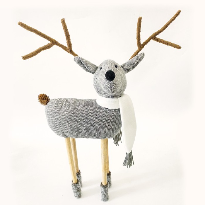  DECO FABRIC DEER 45CM