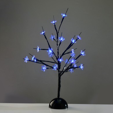 ΔΙΑΚΟΣΜΗΤΙΚΟ ΔΕΝΤΡΟ ME 25 LED ΜΠΛΕ & ΜΠΑΤΑΡΙΑ 3ΧAA IP20 100Χ100Χ450mm
