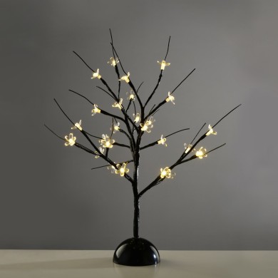 ΔΙΑΚΟΣΜΗΤΙΚΟ ΔΕΝΤΡΟ ME 25 LED ΘΕΡΜΟ ΛΕΥΚΟ & ΜΠΑΤΑΡΙΑ 3ΧAA IP20 100Χ100Χ450mm