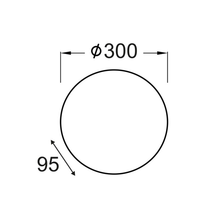 CEILING LAMP D40 WHITE GLASS ALBATRE