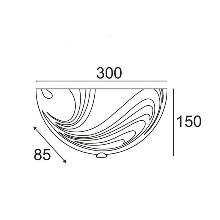WALL LAMP 30cm PELAGOS