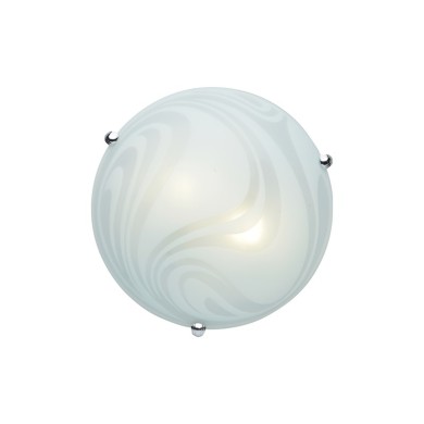 CEILING LAMP 3XE27 D40CM GLASS WHITE AND FROSTED PELAGOS