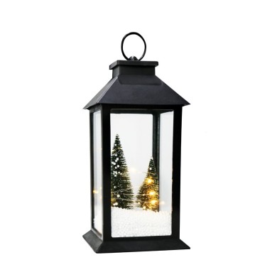 “PLASTIC LANTERN” TREE 10 LED LIGHTS WITH BATTERY (3xAAA) WARM WHITE IP20 14x14x30cm 