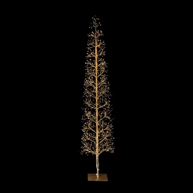 LED CHRISTMAS TREE CLASSIC MICRODOT GOLDEN WW IP44 H1800MM 1080LED 220-240V/ 24V 6W 16% FLASHING 5M LEADWIRE
