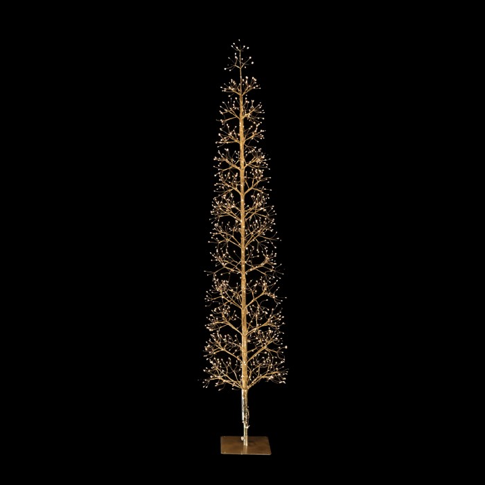 LED CHRISTMAS TREE CLASSIC MICRODOT GOLDEN WW IP44 H1800MM 1080LED 220-240V/ 24V 6W 16% FLASHING 5M LEADWIRE
