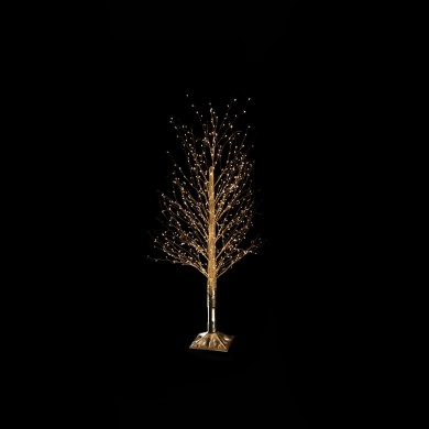 LED CHRISTMAS TREE MINIMAL MICRODOT GOLDEN WW IP44 H1200MM 486LED 220-240V/24V  3.6W 10% FLASHING 5M LEADWIRE
