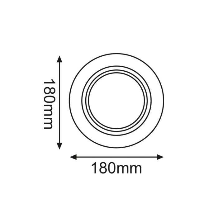 AR111 - ΚΟΝΣΟΛΑ ΣΠΟΤ ΦΩΤΙΣΜΟΥ ΧΩΝΕΥΤΗ ΚΕΝΗ ΑΣΤΑΛΙ ΜΑΥΡΗ IP20 Φ180x180mm