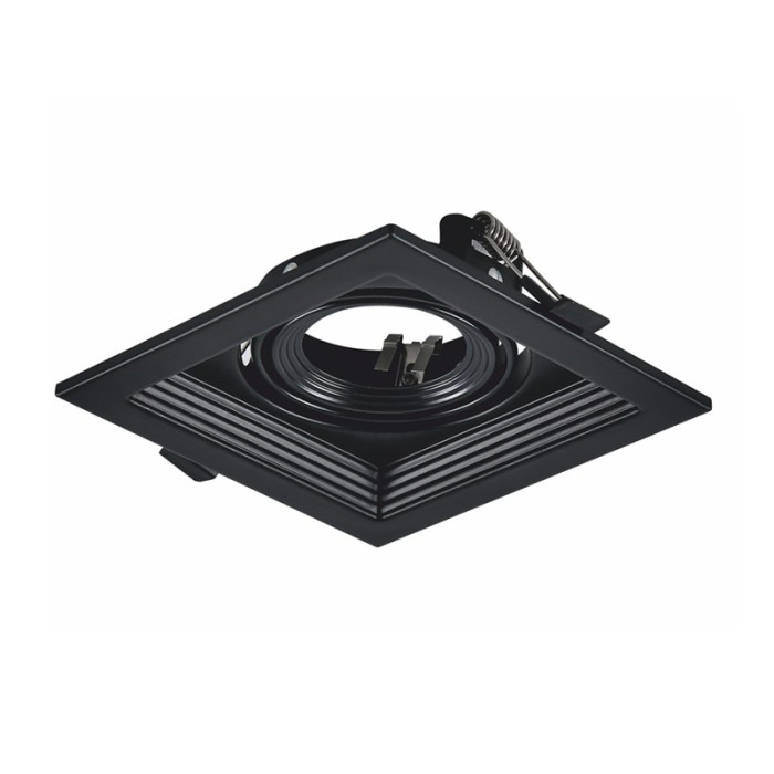 BLACK COLOR SPOT 1xGU10 130x130