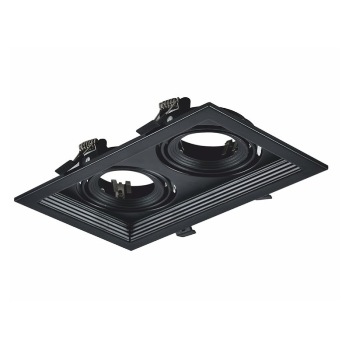 BLACK COLOR ΣΠΟΤ 2xGU10 130x225