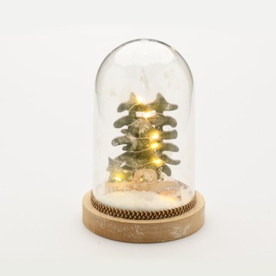  "PLASTIC COVER CHRISTMAS MOTIFS", CAR, 8 MINI LED LIGHTS WITH BATTERY (2xAAA), WARM WHITE, IP20, D12x18cm 